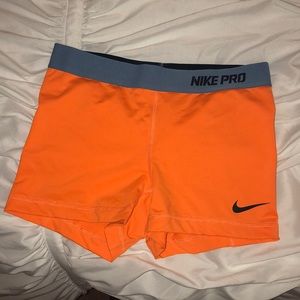 Nike pro spandex shorts